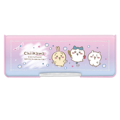 Chiikawa Compact Double-Opening Pen Case (Pink)