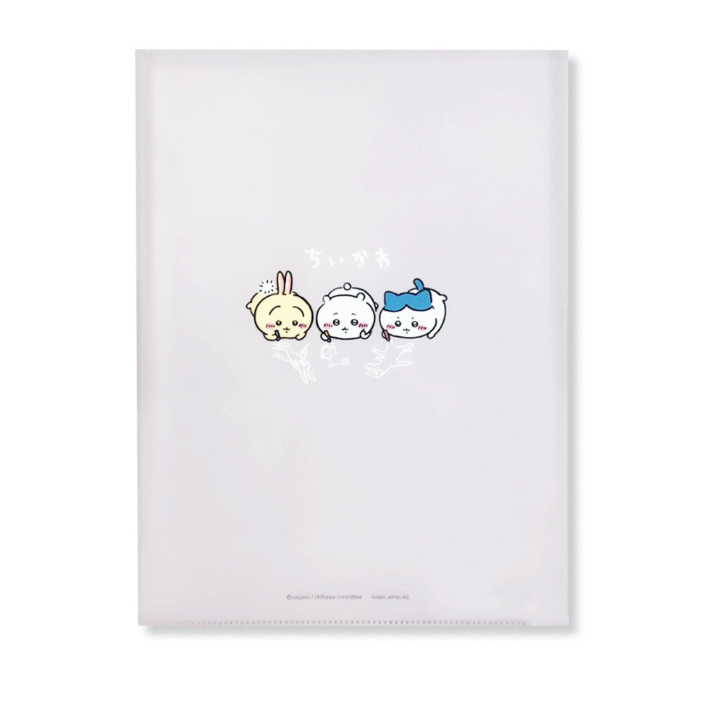 Chiikawa Die-Cut Cover 2P Clear File (Face Alignment)