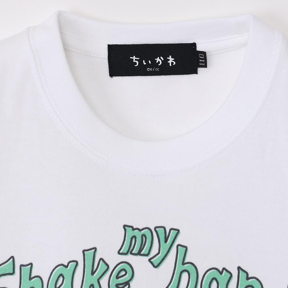 吉伊卡哇水族馆 儿童T恤 水獺握手 白色（附乌龟镜子）