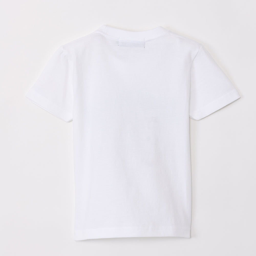 吉伊卡哇水族馆 儿童T恤 水獺握手 白色（附乌龟镜子）