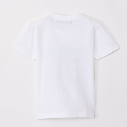 吉伊卡哇水族馆 儿童T恤 水獺握手 白色（附乌龟镜子）