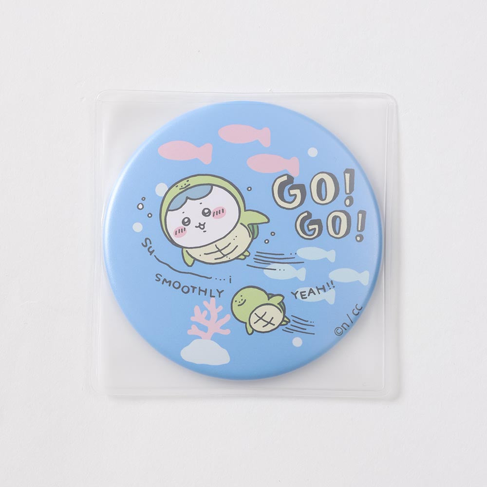 吉伊卡哇水族馆 儿童T恤 水獺握手 白色（附乌龟镜子）