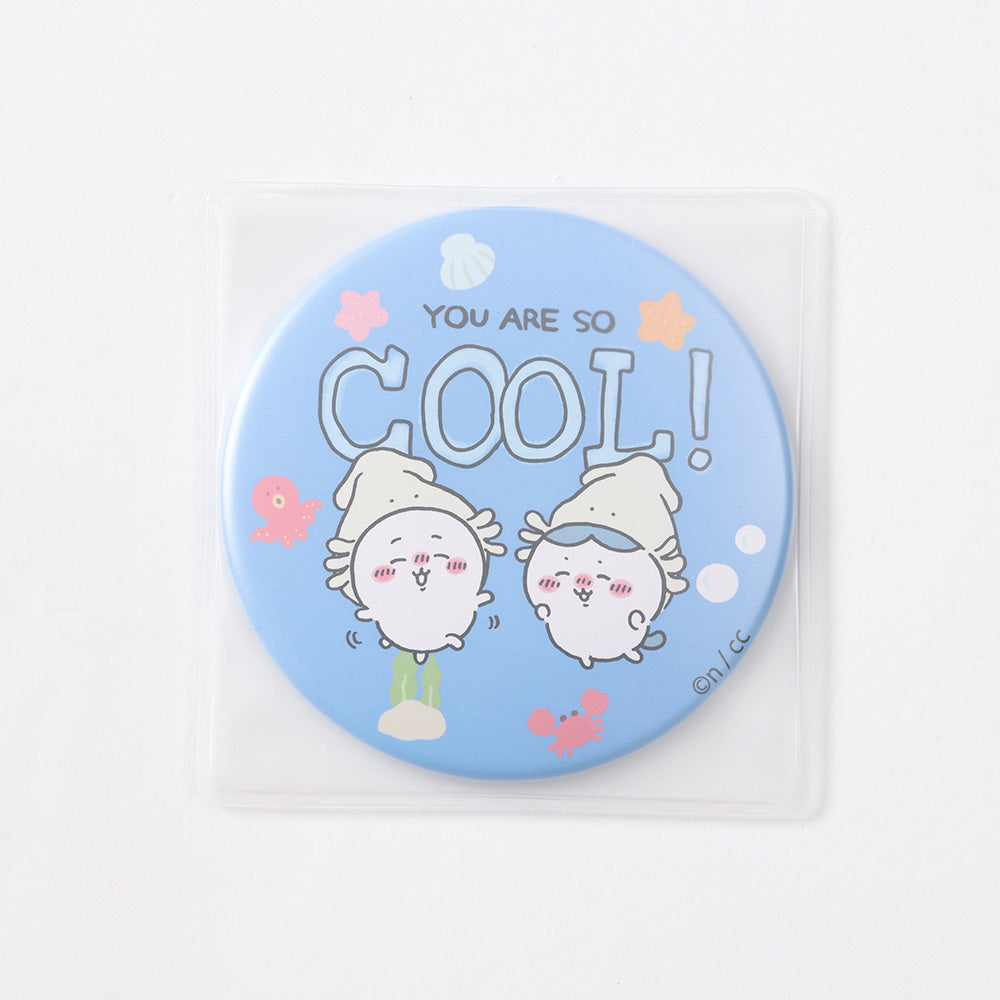 ちいかわ水族館 Tシャツ カワウソと握手 ホワイト（イカミラー付）