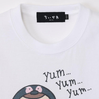 Chiikawa Aquarium Kids T-shirt Penguin Yum Yum White (with Turtle Mirror)