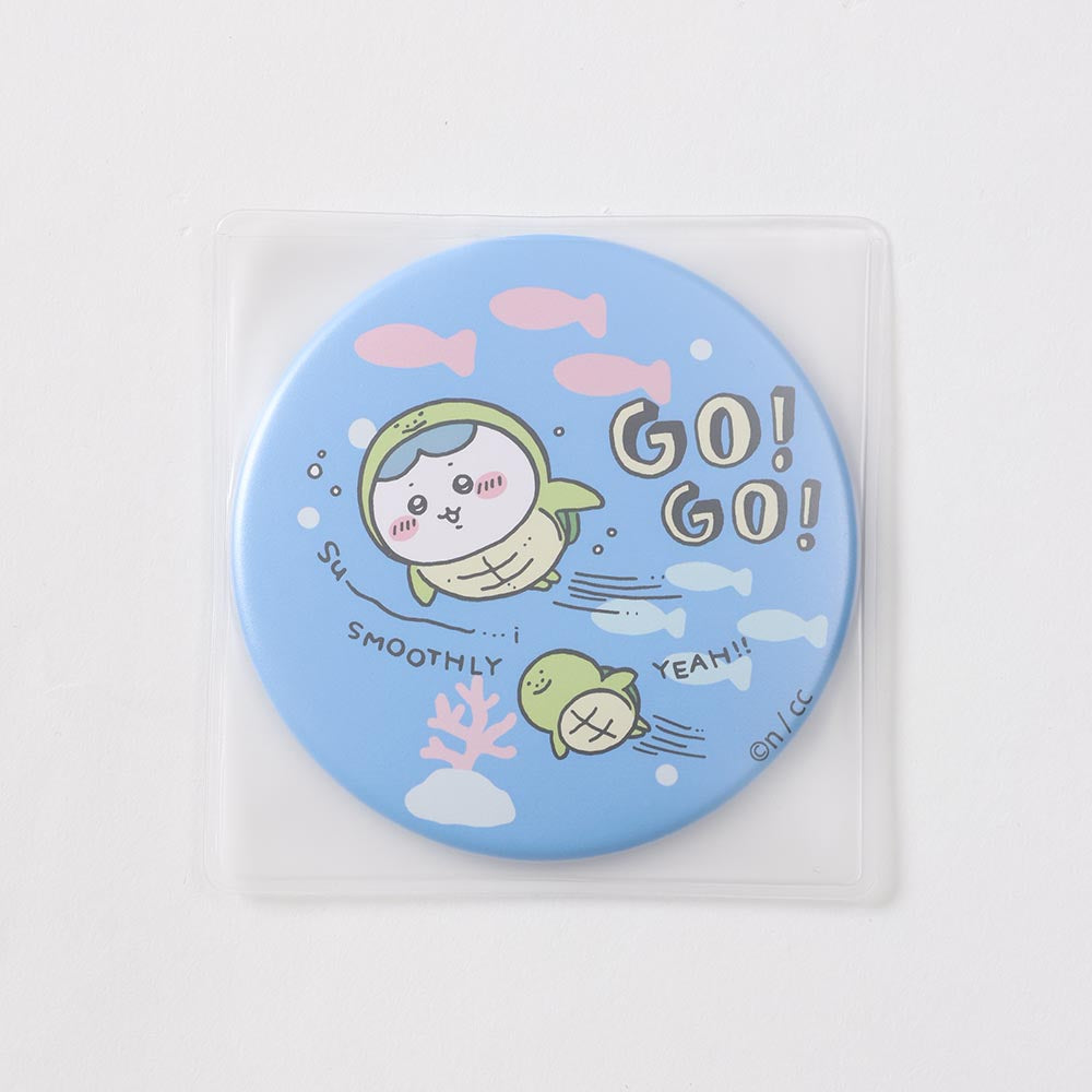 Chiikawa Aquarium Kids T-shirt Penguin Yum Yum White (with Turtle Mirror)