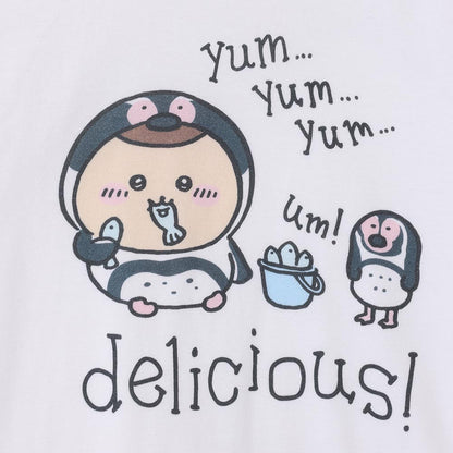 吉伊卡哇水族馆 T恤 Penguin YumYum 白色（附乌贼镜子）