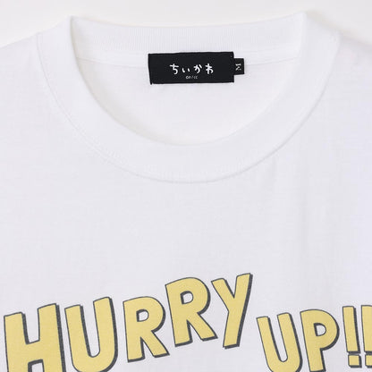 ちいかわ水族館 Tシャツ ハリーアップ ホワイト（イカミラー付）