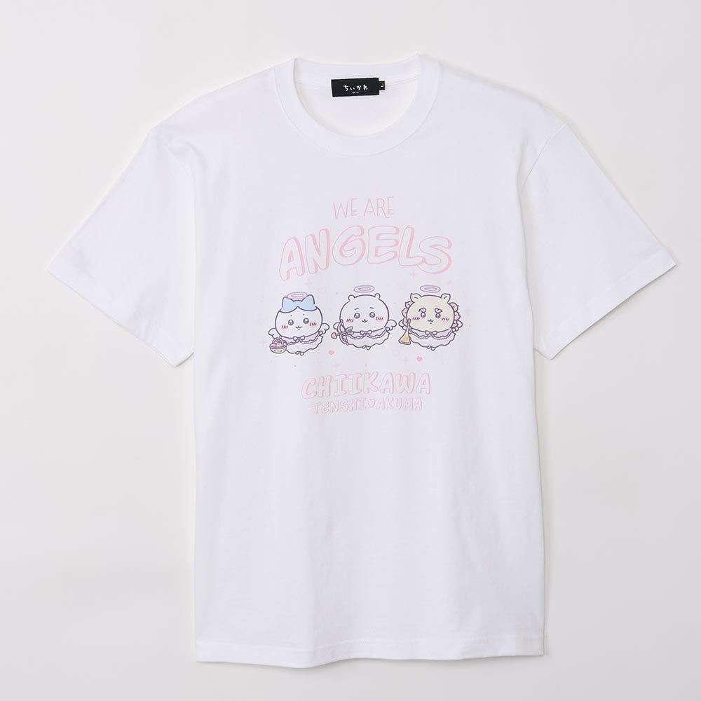 ちいかわ てんし♡あくま Tシャツ（WE ARE ANGELS ホワイト）