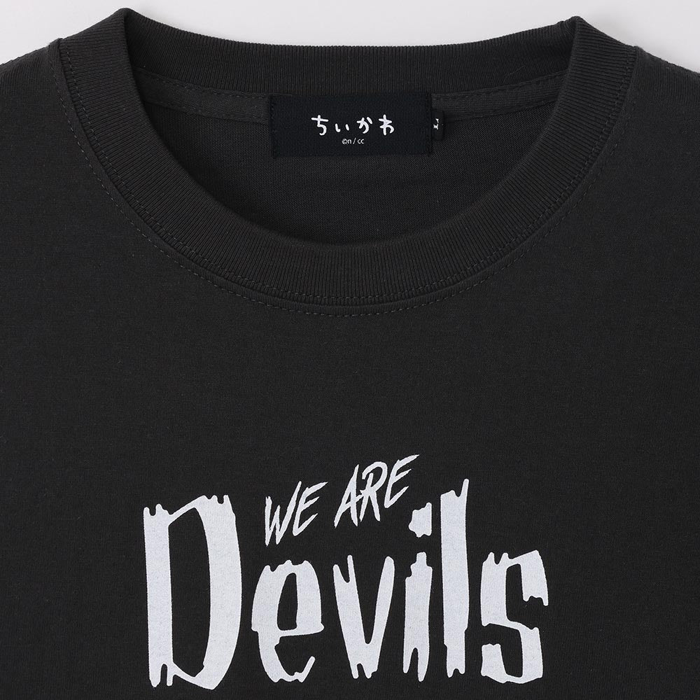 Chiikawa Angel & Demon T-shirt (WE ARE DEVILS Charcoal)