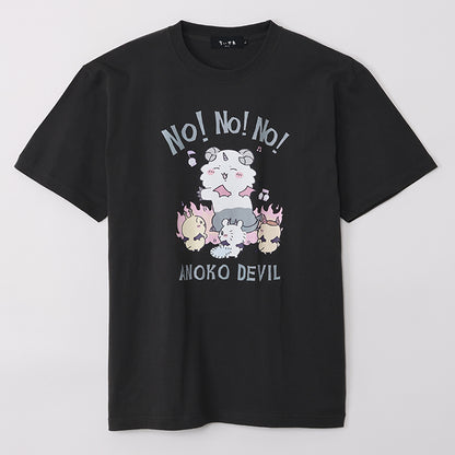 Chiikawa Angel & Demon T-shirt (ANOKO DEVILS Charcoal)
