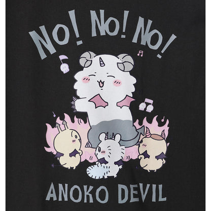 Chiikawa Angel & Demon T-shirt (ANOKO DEVILS Charcoal)