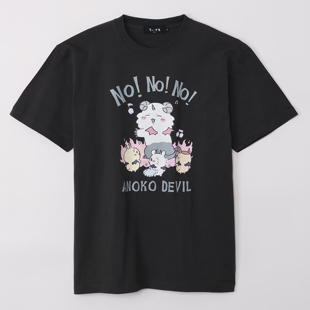Chiikawa Angel & Demon T-shirt (ANOKO DEVILS Charcoal)