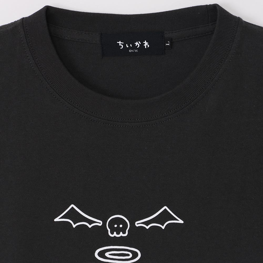 ちいかわ てんし♡あくま Tシャツ（堕天使なハチワレ スミ）