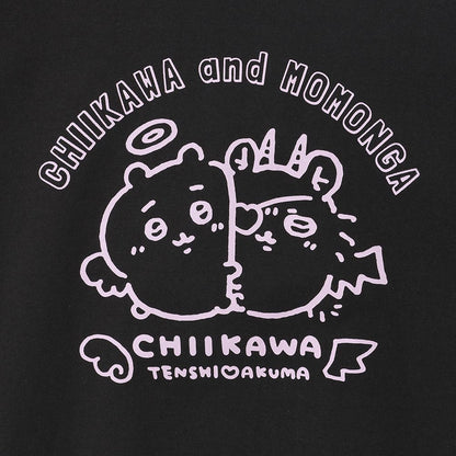 ちいかわ てんし♡あくま Tシャツ（ちいかわ＆モモンガ スミ）