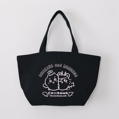 치이카와 천사 & 악마 런치 토트백 (치이카와 & 모몽가 블랙)