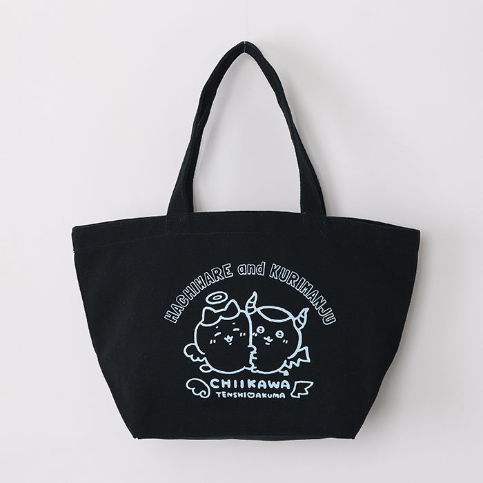 Chiikawa Angel & Demon Lunch Tote Bag (Hachiware & Kurimanju Black)