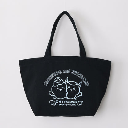 Chiikawa Angel & Demon Lunch Tote Bag (Hachiware & Kurimanju Black)