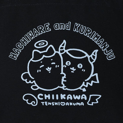 Chiikawa Angel & Demon Lunch Tote Bag (Hachiware & Kurimanju Black)