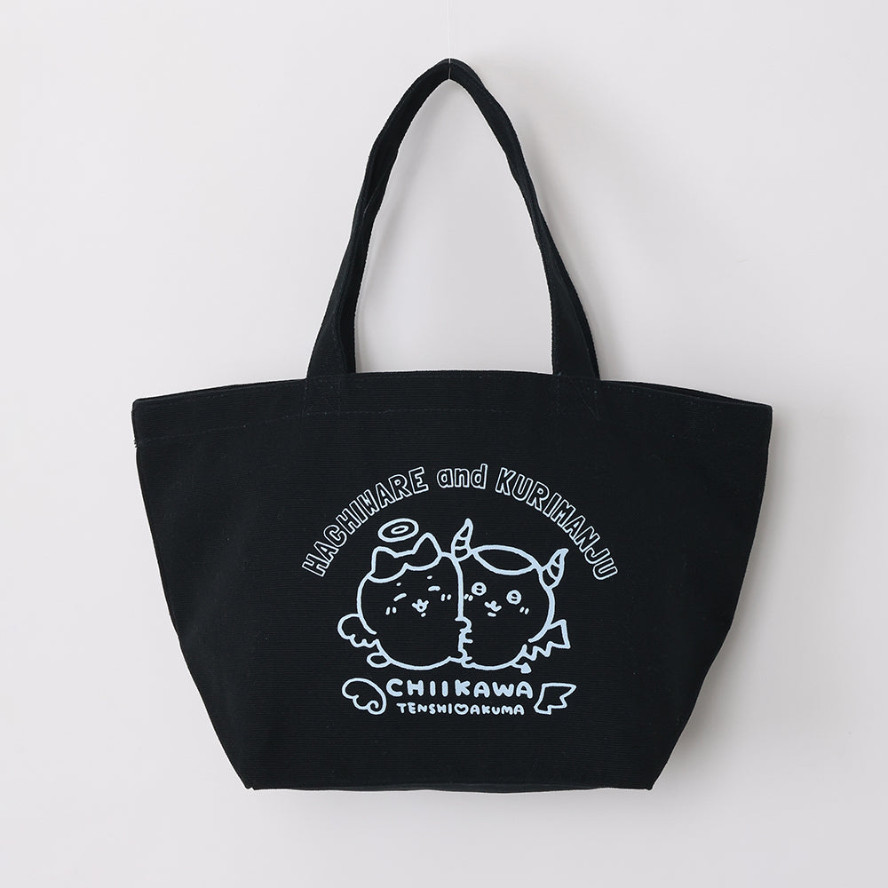 Chiikawa Angel & Demon Lunch Tote Bag (Hachiware & Kurimanju Black)