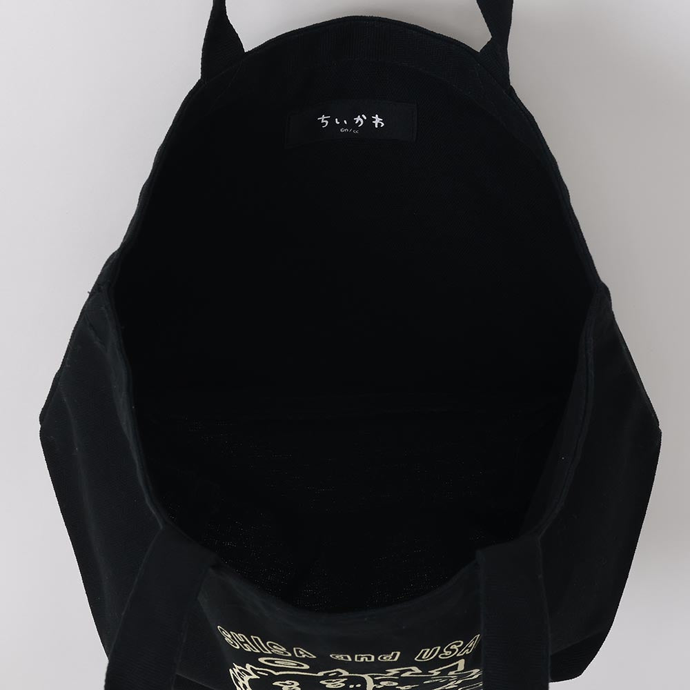 Chiikawa Angel & Demon Lunch Tote Bag (Usagi & Shisa Black)