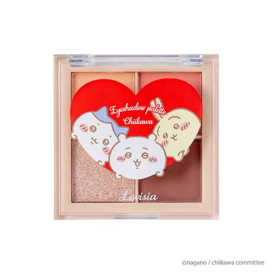 Chiikawa Lovisia Eyeshadow Palette (Chiikawa & Hachiware & Usagi, Heart)