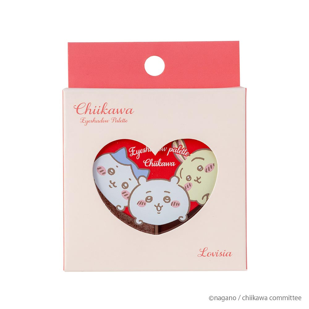 ちいかわ Lovisia アイシャドウパレット（ちいかわ＆ハチワレ＆うさぎ（ハート）