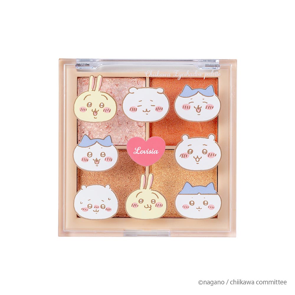 Chiikawa Lovisia Eyeshadow Palette (Chiikawa & Hachiware & Usagi, Face)