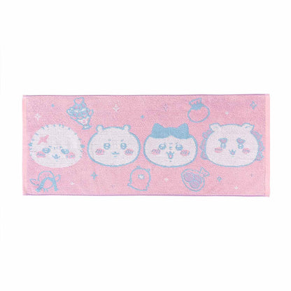 ちいかわ ジャガードフェイスタオル（ピンク）