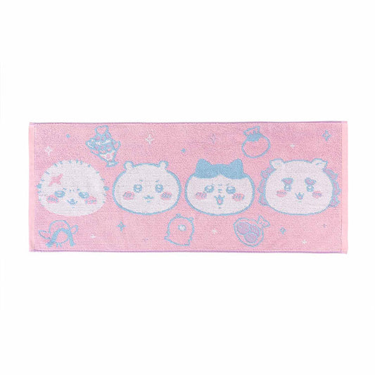 吉伊卡哇 提花面巾（粉色）