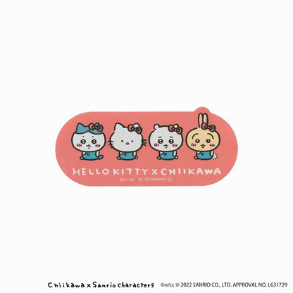 Chiikawa × Sanrio Characters Phone-Sized Stickers (Hello Kitty × Chiikawa)