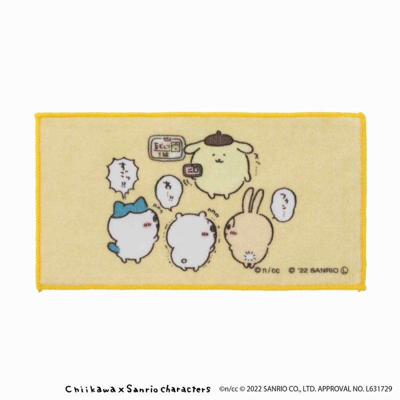 吉伊卡哇×三丽鸥角色 3枚装小毛巾（好朋友）