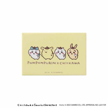 Chiikawa × Sanrio Characters Square Magnet (Pom Pom Purin × Chiikawa)