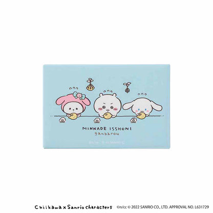 吉伊卡哇×三丽鸥角色 方形磁铁（贴贴纸）