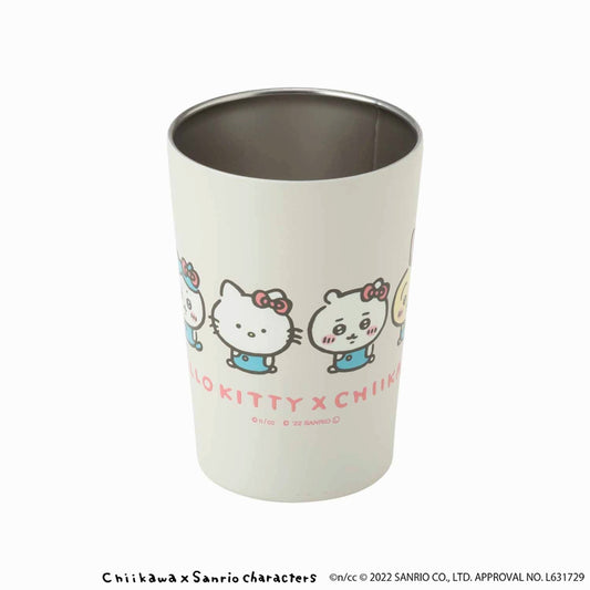 치이카와×산리오 캐릭터즈 편의점 음료도 들어가는 보온・보냉 텀블러 (헬로키티×치이카와)