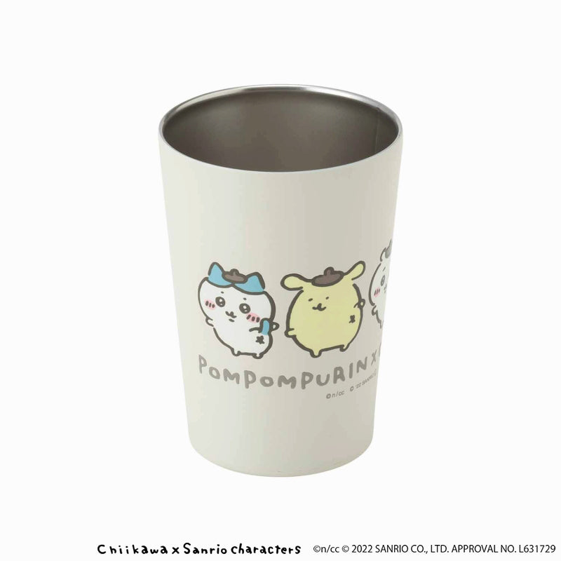 ちいかわ×サンリオキャラクターズ コンビニドリンクも入る保冷・保温タンブラー（ポムポムプリン×ちいかわ）