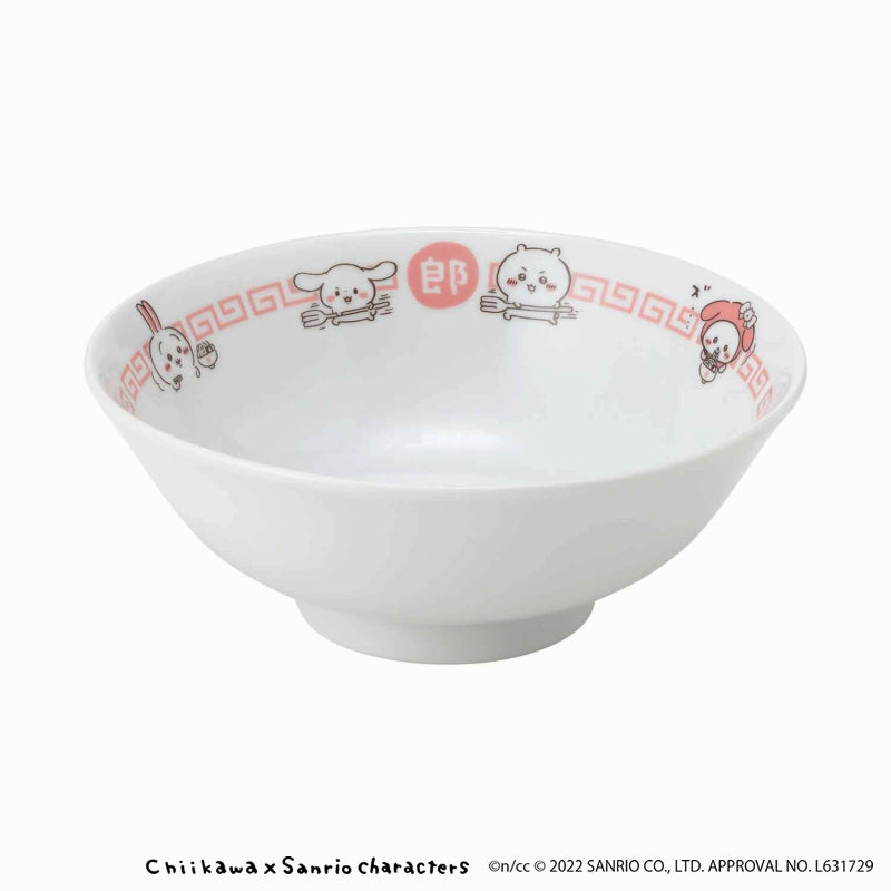吉伊卡哇×三麗鷗角色 拉麵碗＆湯匙組