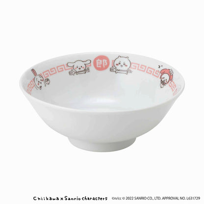 吉伊卡哇×三麗鷗角色 拉麵碗＆湯匙組