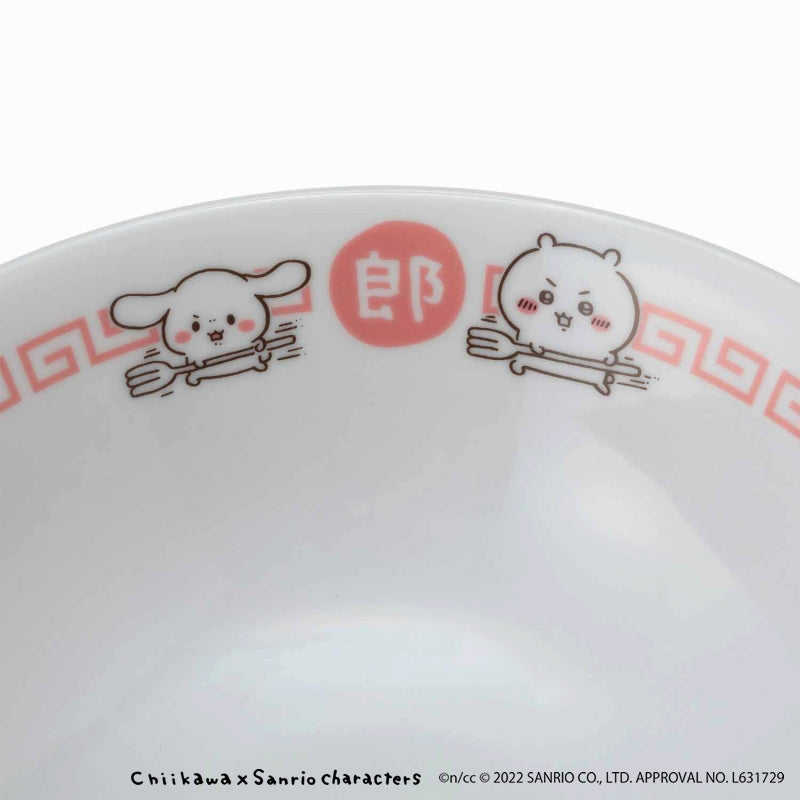 吉伊卡哇×三麗鷗角色 拉麵碗＆湯匙組