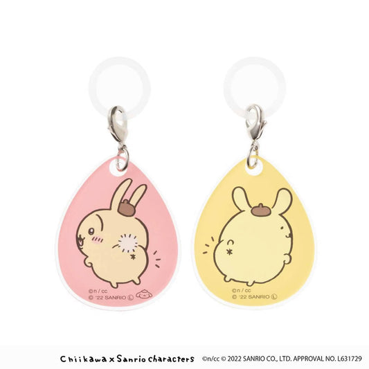 吉伊卡哇×三麗鷗角色 雨傘標籤 2個組（兔子・POMPOMPURIN）