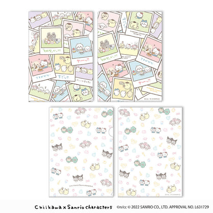 吉伊卡哇×三麗鷗角色 透明文件夾2片組