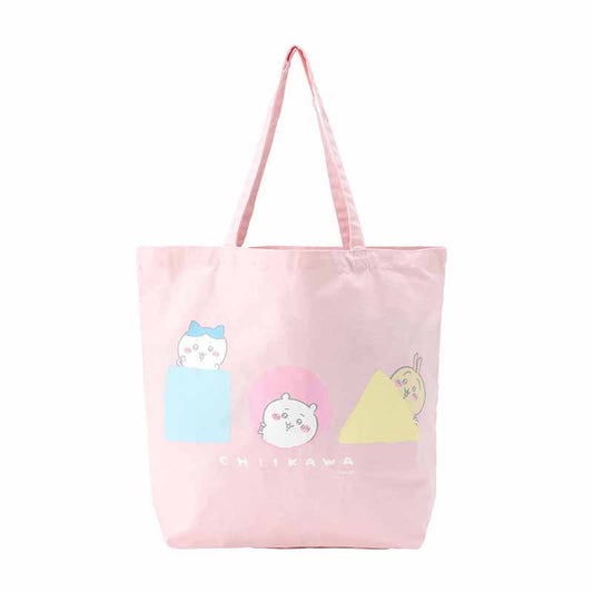 Chiikawa Peek-a-boo Large Tote Bag (Pink)