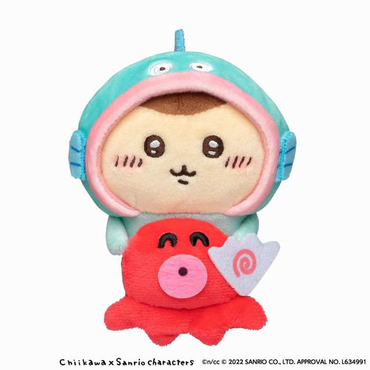 吉伊卡哇×三丽鸥角色 守护电脑显示器的挂饰玩偶（栗子馒头・大耳怪）