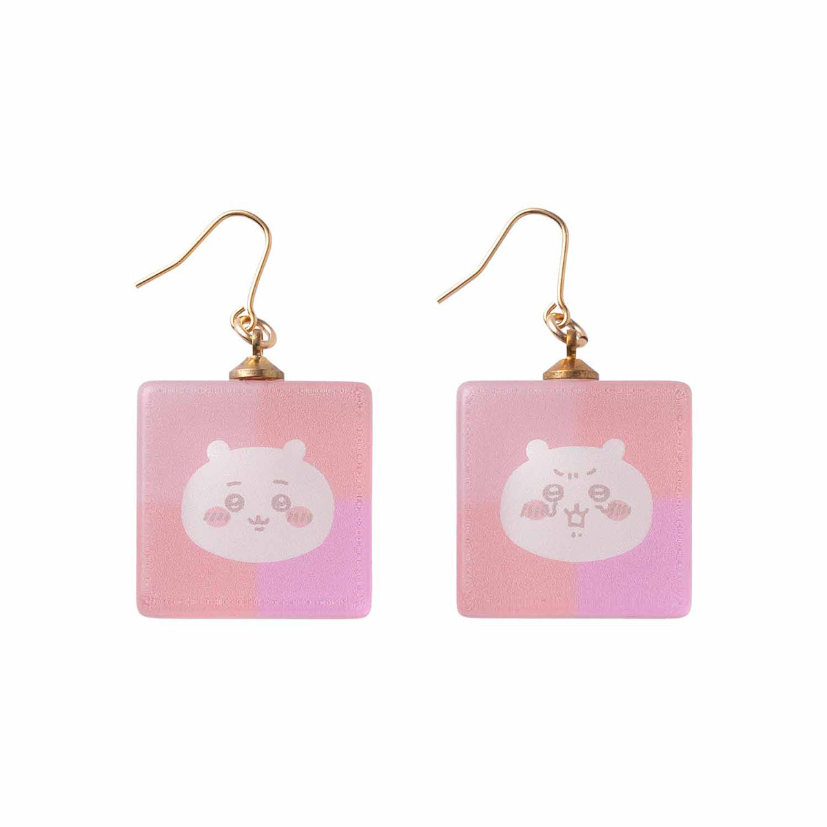 ちいかわ 東京みやげ スクエアガラスピアス（ちいかわ）