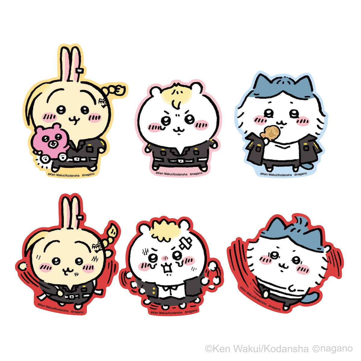 吉伊卡哇・東京卍復仇者合作 交易型 手機貼紙（全6種）