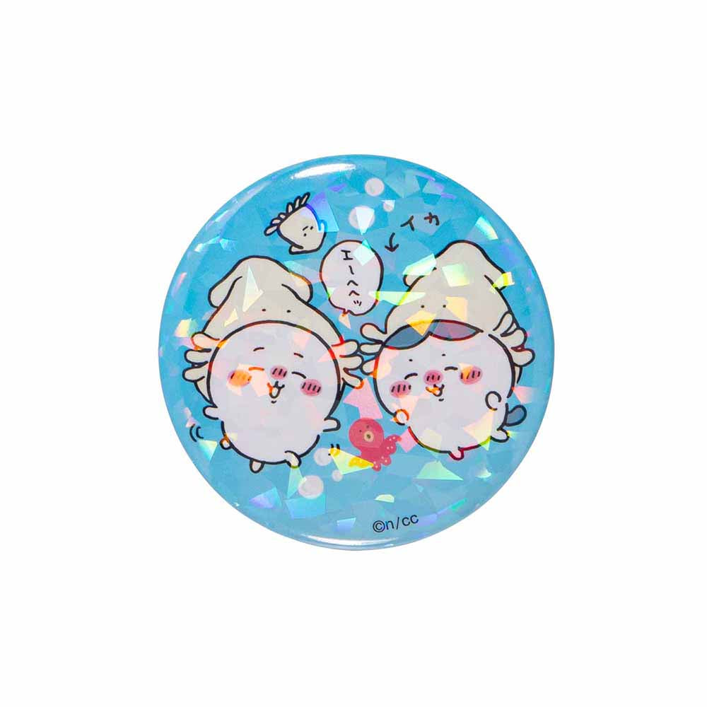 Chiikawa Aquarium Hologram Button Badge Collection (All 9 Types)