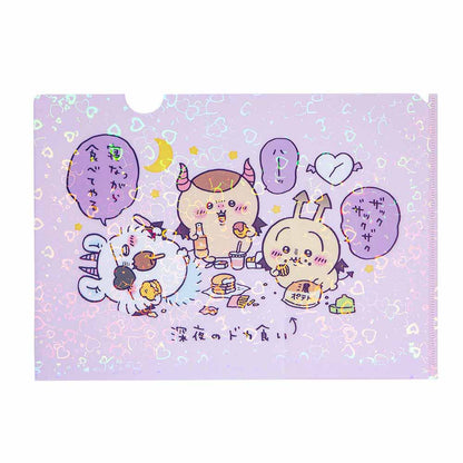 치이카와 천사 & 악마 홀로그램 A4 클리어파일 (심야의 대식)