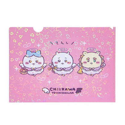 吉伊卡哇 天使？恶魔 镭射A4透明文件夹（天使）