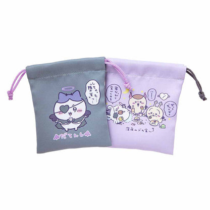 吉伊卡哇 天使?惡魔 迷你抽繩袋2個組（惡魔）
