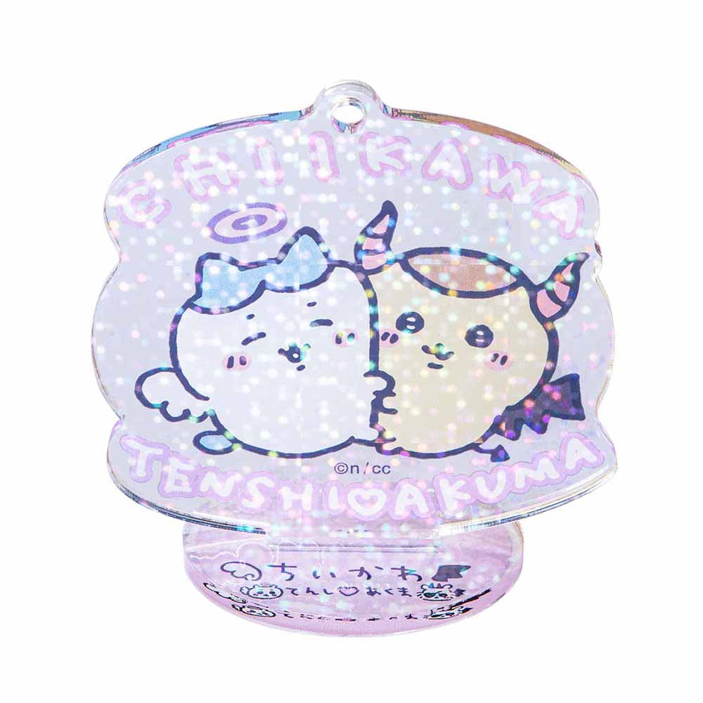 Chiikawa Angel & Demon Acrylic Key ring that Turns into an Acrylic Stand (Hachiware & Kurimanju)