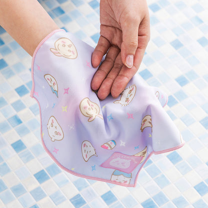 ちいかわ ひんやりハンカチ（パープル）